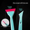 1Pcs Car Corner Windshield Handheld Cleaning Tool Small Window Tint Mirror Squeegee Different Softness Rubber Blade Scraper