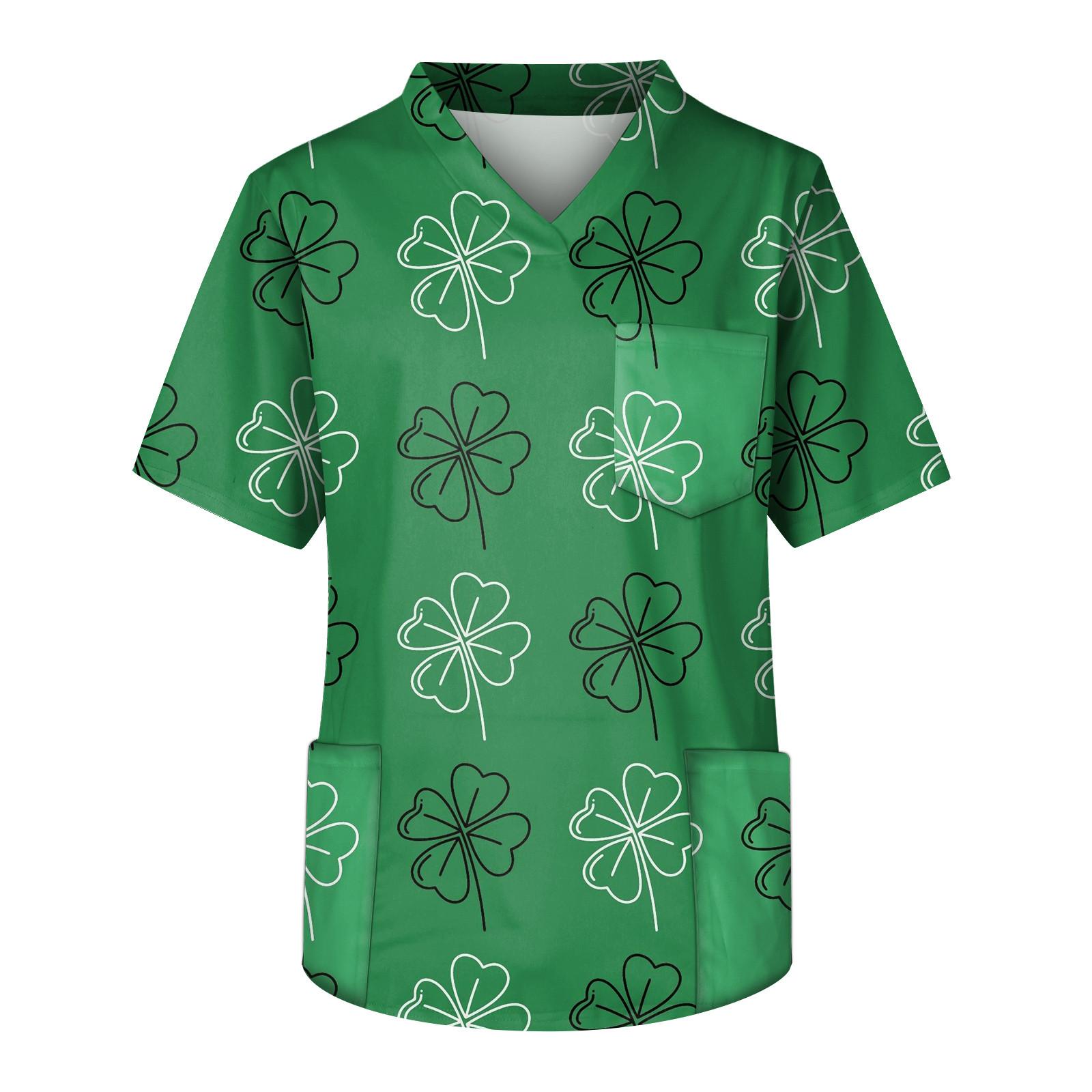 

Мужской топ с коротким рукавом и V-образным вырезом с принтом нагрудного кармана XL