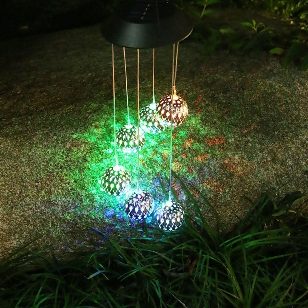 Weatherproof Solar Wind Chime Light LED Garden Lawn Lights Funny Garden Decoration  Outdoor
