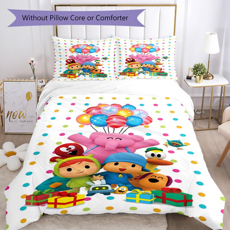 Pocoyo Quilt Cover Set Suitable for Bedrooms Lightweight Christmas Gift