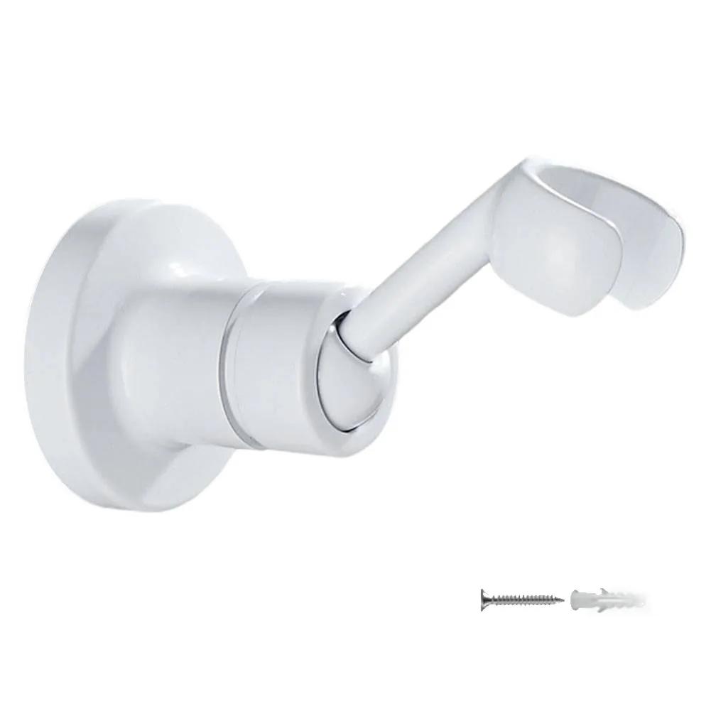 1pcs Shower Head Bracket With Screw Adjustable 360degree Shower Head Holder Bathroom Hand Shower Holder Supplies