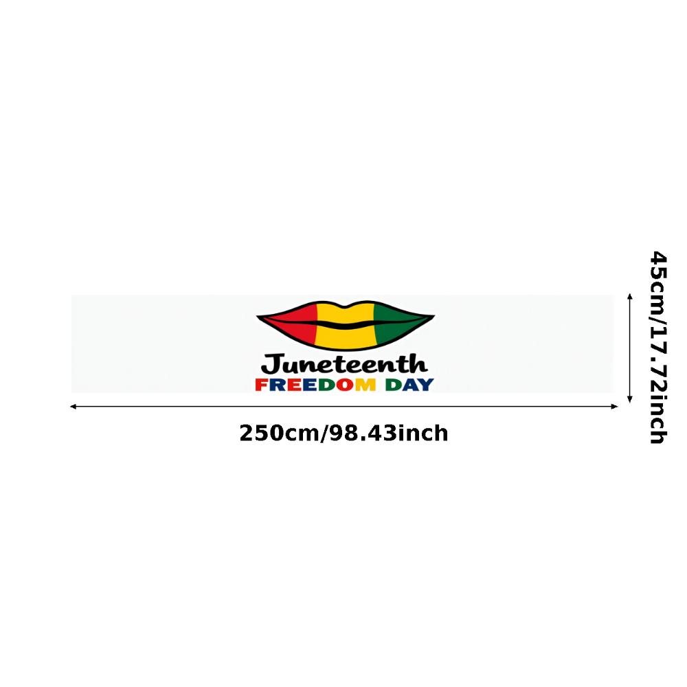 

Bold Colors Juneteenth Banner Juneteenth Decor Event Banner for Freedom Day Event Community Event