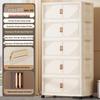 Foldable Multi-Layer Storage Cabinet for Clothing, Snacks, Books, and Toys