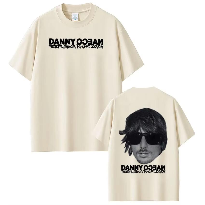 Rapper Danny Ocean Tour 2026 Vintage Graphic T Shirt Mens Women Summer Hip Hop Tshirt Cotton Casual Gothic Punk Tshirts