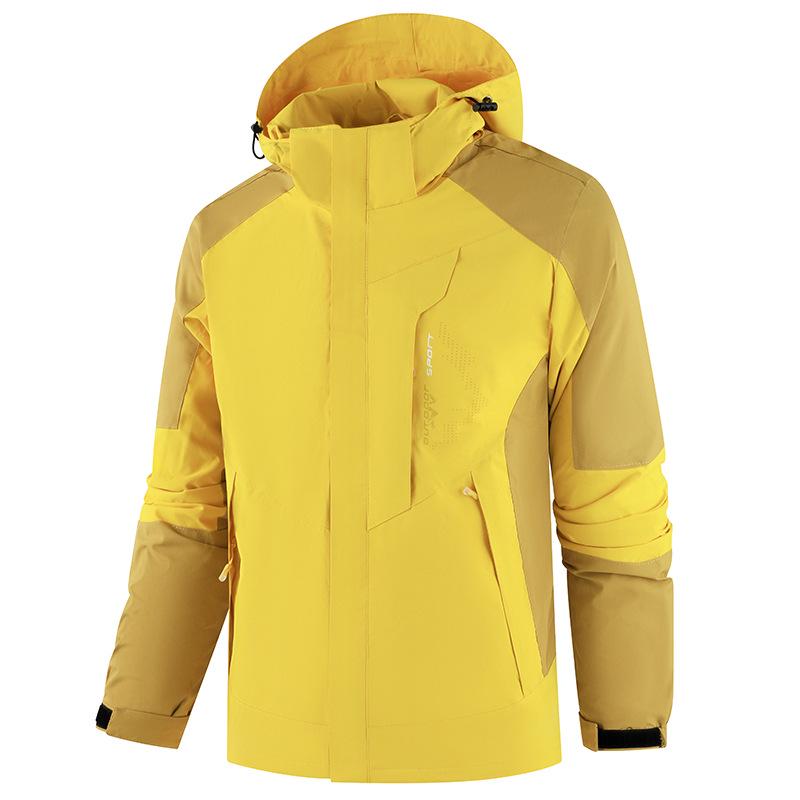 Trendy Unisex Water-Repellent Hooded Outdoor Jacket for Spring/Autumn L