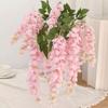 108CM 5 Gabeln Seide Künstliche Blumen Rosa Hängende Ranke Glyzinien Girlande für Wand Hintergrund Außenbereich Haus Hochzeit Dekoration