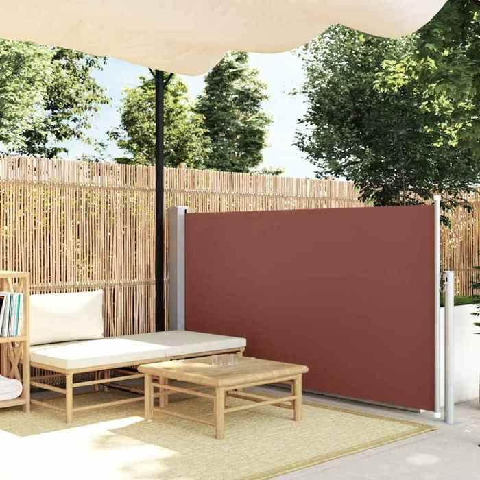 VidaXL Auvent Latéral Rétractable de Patio Store Latéral Brise-vue Abri Soleil Jardin Terrasse Balcon Exterieur Résistant 48393
