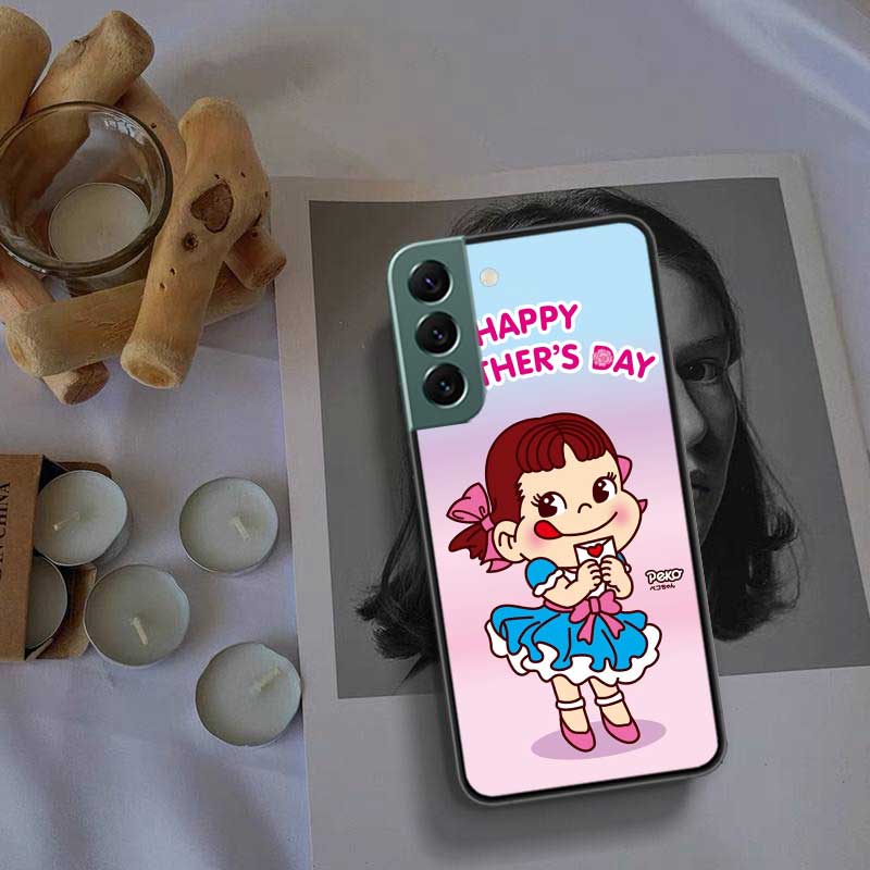 F-Fujiya M-Milky P-Peko C-chan Cartoon Phone Case For Samsung Galaxy S22 S25 Ultra S21 S10 Plus S26 Edge S20 S23 S24 FE Cove