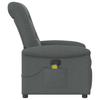 Foldable Massage Armchair, Dark Grey, Fabric Upholstered