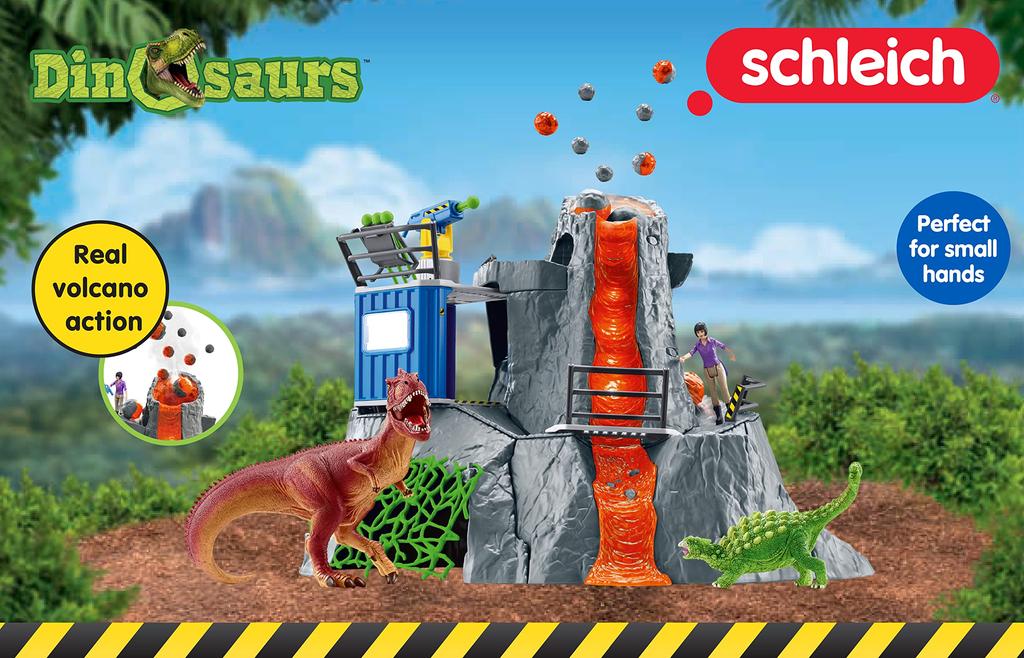 Schleich Dinosaurier Vulkan Dino Abenteuer 42564 Ausbruch!