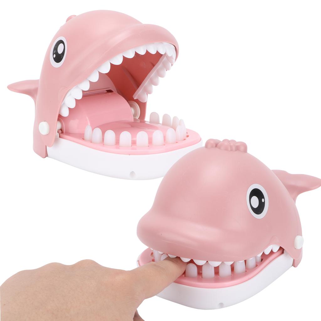 Children Cute Playing Toy Whale Mouth Dentist Bite Finger Interactive Game Funny Gags Toy