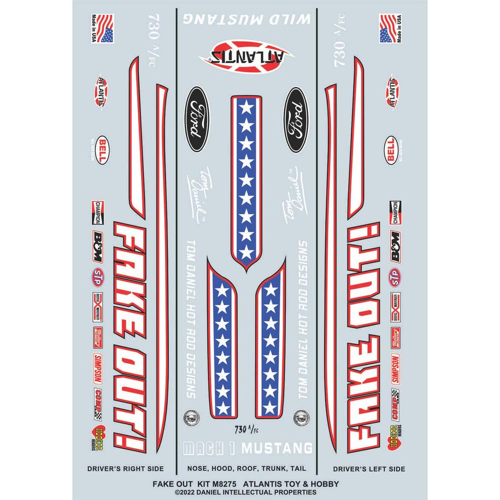 Atlantis Model Tom Daniel Funny Car Fake Plastic Model ATLAMCM8275 1/32 Out!