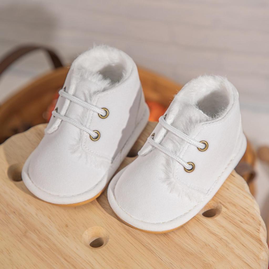 Botas de Bebé para Otoño Invierno con Suela de Goma Antideslizante y Forro de Felpa