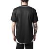 Shirt MESH BASEBALL - Urban Classics - Noir - 100% Polyester - Manches Courtes - Col Arrondi