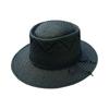 Japanese Retro Black Handmade Hollow Woven Wide-Brimmed Flat-Top Top Top Hat For Men And Women Summer Vacation Sunshade Sunscreen Straw Hat