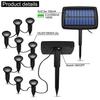 10PCS Solar Garden In-Ground Light Outdoor Waterproof Landscape Lighting for Yard Walkway Driveway Decoration Light Dropshipping