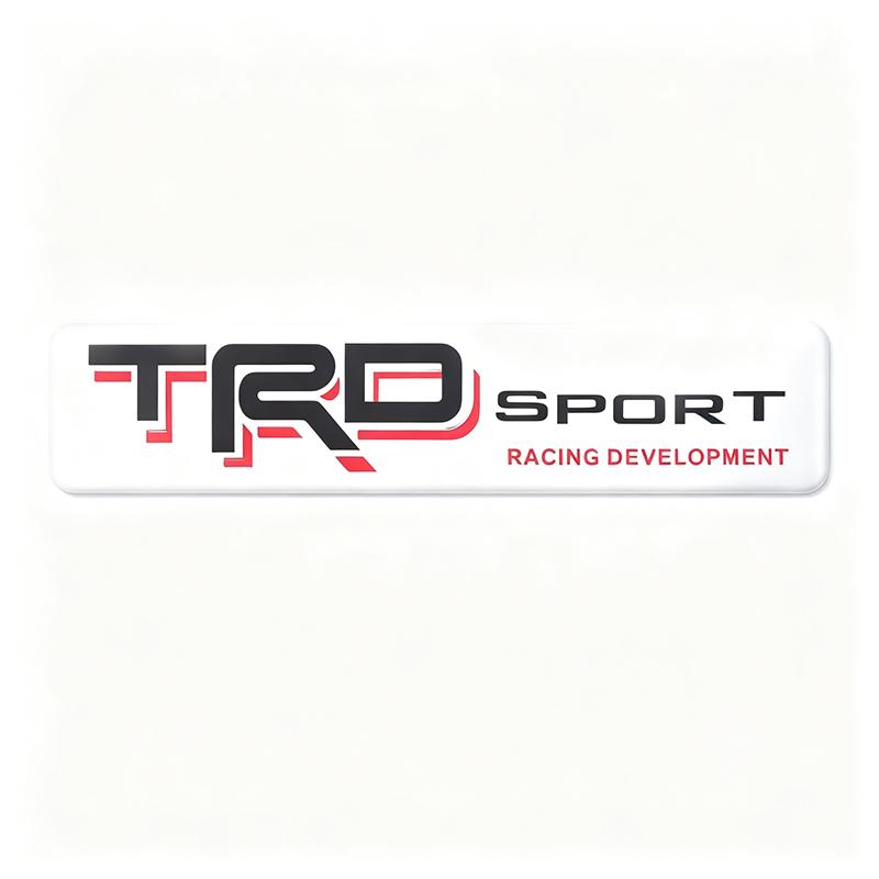 Car Aluminum Emblem Badge Supercharged Styling Decal Sticker For Toyota Hilux Aygo Yaris Ractis Corolla Camry CHR Auris Tacoma