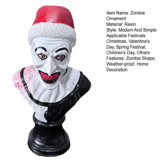 Halloween Zombie Lantern Ornament Resin Spooky Zombie Figurine Statue Sculpture Indoor Outdoor Garden Lawn Yard Patio Holiday Party Decoration