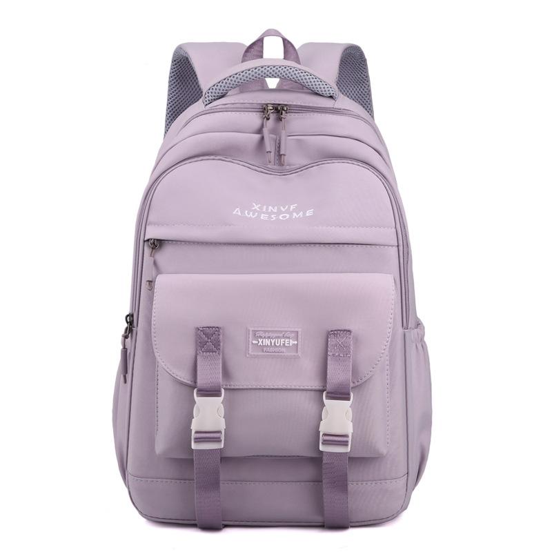 

Simple and stylish backpack Large capacity Junior high school student High school student Lightweight computer travel backpack New фіолетовий
