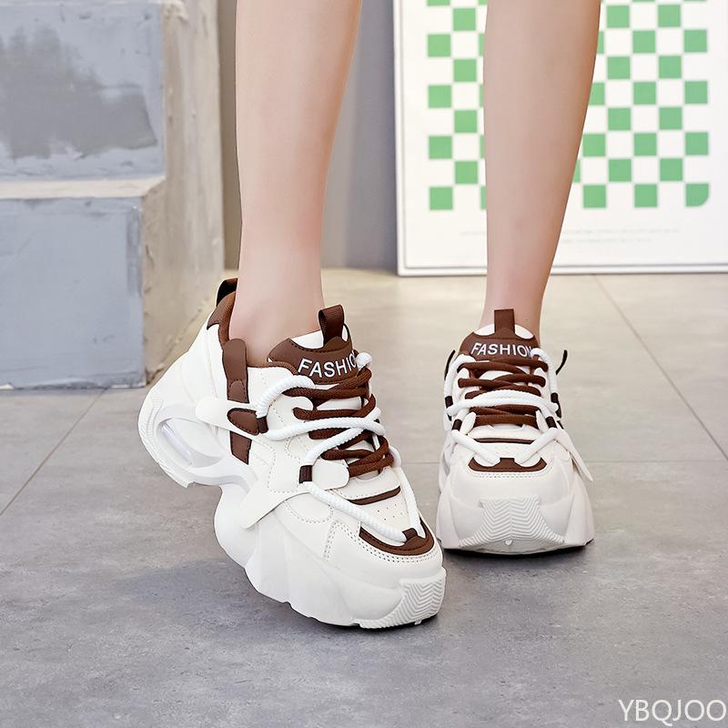 Hot Selling Thick Soled Dad Shoes Spring Anti Slip Versatile Casual Sports Vulcanized Shoes Platform Sneakers Zapatos De Mujer