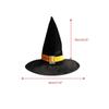 Velvet Halloween Hat Bending Angle Devil Cap Creative Halloween Witch Wizard Hat  Adults