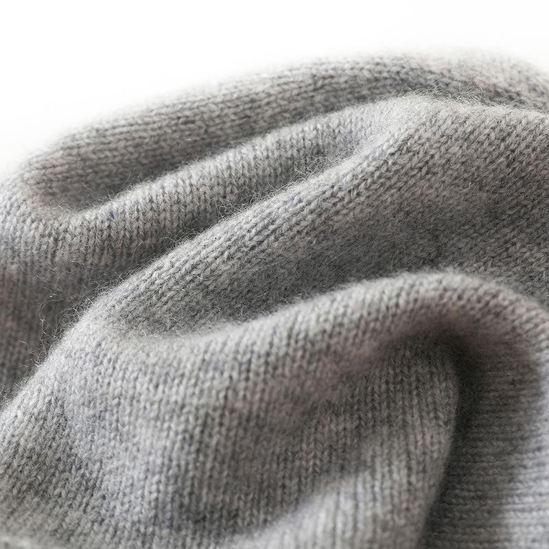 Super Morbido Cashmere Autunno e Inverno Nuovo Unisex Alta Gamma Colore Unito Ispessito Caldo Moda Lavorato a Maglia Cappello Casual