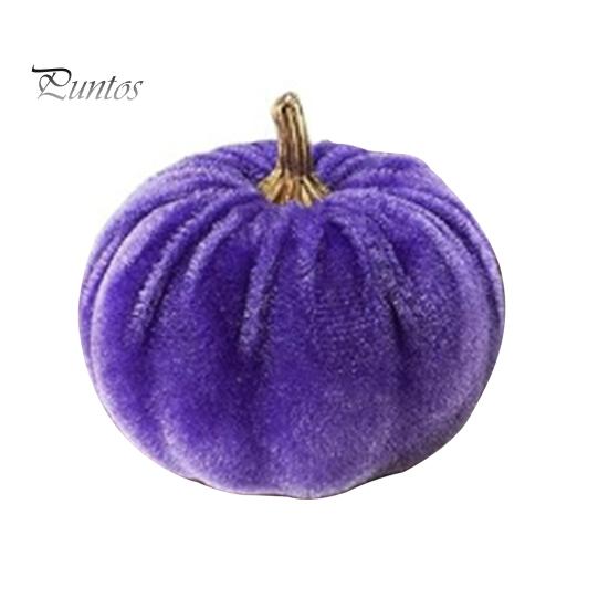 Retro Autumn Home Decorations Velvet Pumpkin Hanging Decor, Fall Harvest Ornaments with Decorative Pumpkins Hemp Rope Jute Rope, Thanksgiving
