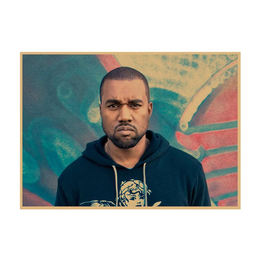 Kanye West Hip Hop Rapper Poster - Decorative Wall Art for Bar or Cafe (661)