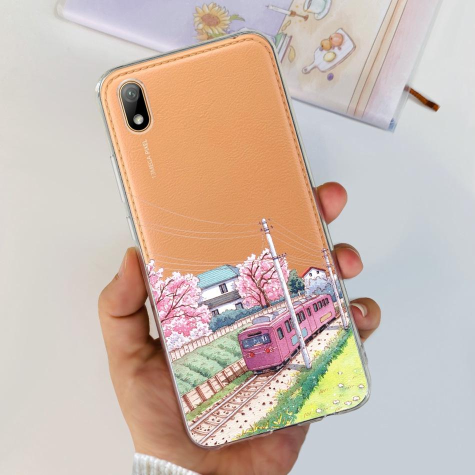 For Huawei Y5 2019 Phone Case Huawei Y5 (2019) AMN-LX9 LX1 LX2 LX3 Fashion Painted Soft Silicone TPU Slim Back Cover