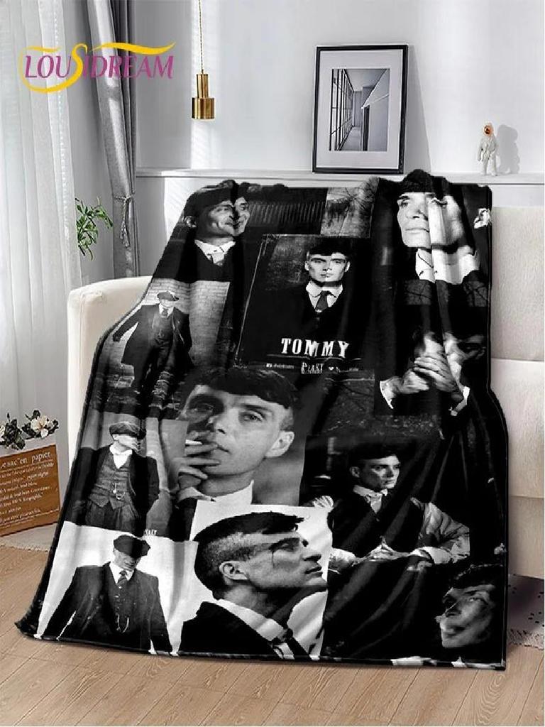 Tommy Shelby Peaky Blinders Soft BlanketSoft Throw Blanket for Home Bedroom Bed Sofa Picnic Travel Cover Gift