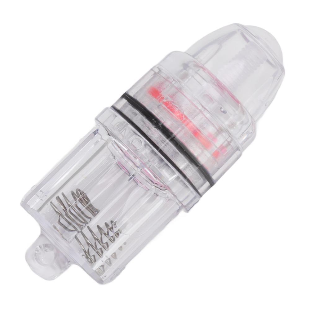 2PCS AA Battery Powered Fish Lure Light Transparent Plastic Underwater Fish Light  Trolling