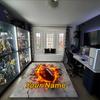 1PC Custom Name Football Theme Floor Mat Ideal for Living Room, Game Rooms, Office, Bedroom, Office Floor Mat , Floor Mats for Home