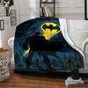 1pc Batman Blanket Lightweight Flannel Throw For Sofa, Bed, Travel, Livingroom, Office, Couch, Chair, And Bed