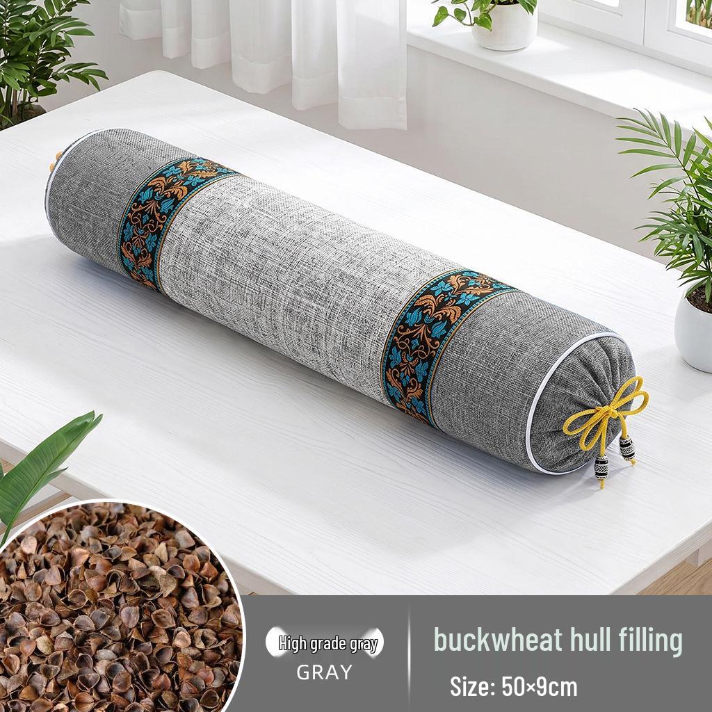 Mugwort & Buckwheat Herbal Neck Support Pillow for Traditional Chinese Medicine Therapy