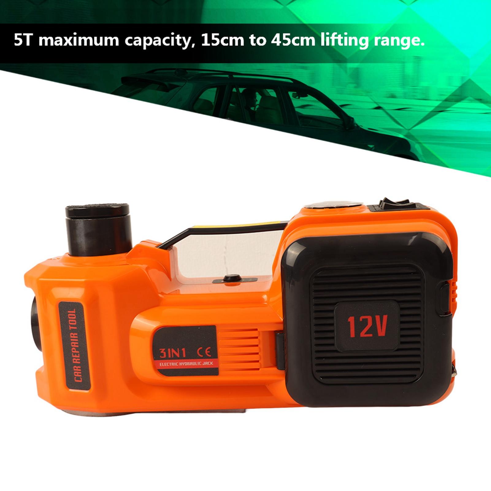 

5 тонн 12 В постоянного тока автомобильный электрический гидравлический напольный домкрат подъемник гаражное и аварийное оборудование чёрный