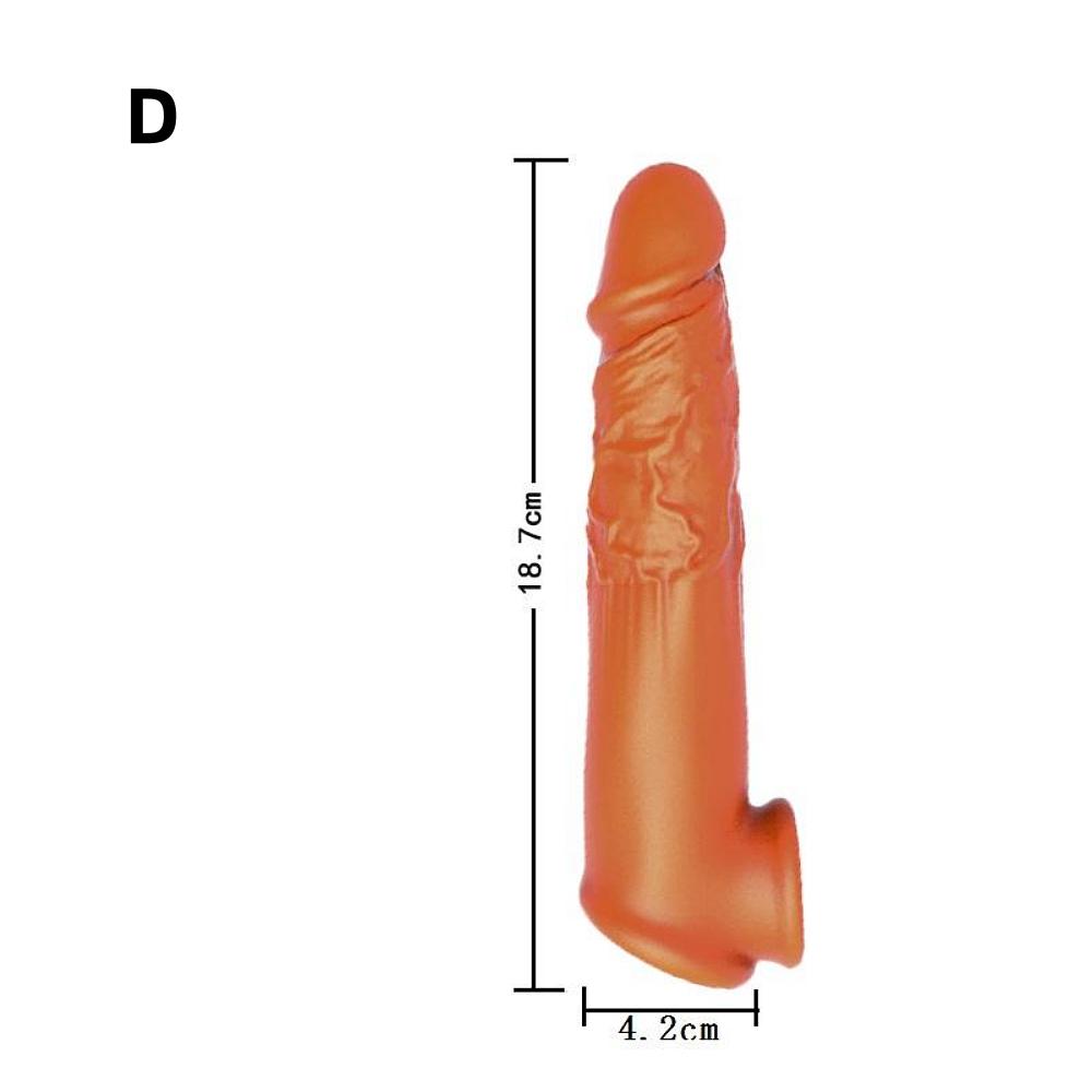 Enlargement Glans Cock Sleeve Male Foreskin Corrector Resistance Ring Delay Ejaculation Penis Ring Sex Toy 18 Men Penis Extender
