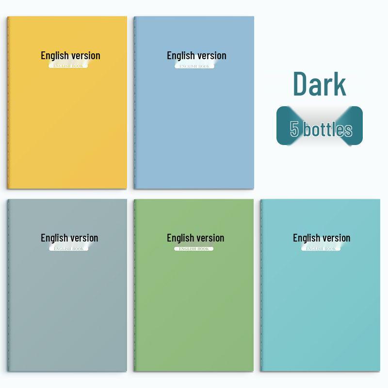 English Writing Notebook: Thickened Macaron Colors for Third Graders, High-Quality Homework Paper