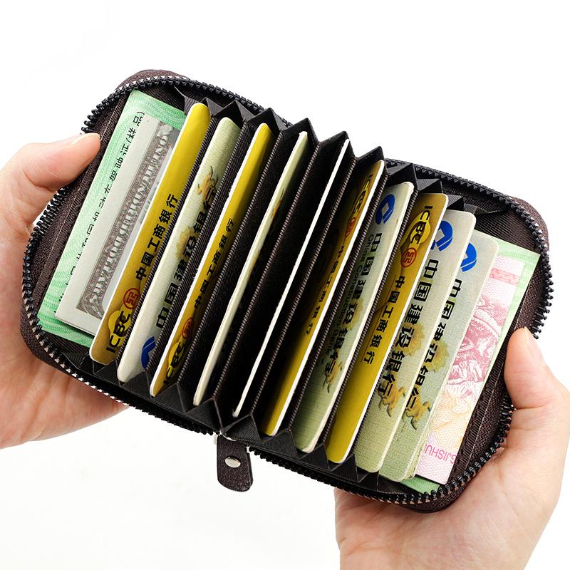 Деловой простой комбинированный кожаный матовый мужской короткий многофункциональный — фото 9