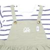 Buddy Lee Jumper Skirt Style Short Baby Clothes for 80 Coverall, Sleeve, Girls, 215182647, Khaki,