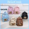 Children Nylon Backpack With Animal Print And Cushioned Straps For Kindergarten Kids