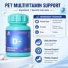 Pet Multivitamin Tablets Daily Nutrition Supplement for Dogs Cats Pet Vitamins Support Wellness Easy Feeding 200 Tablets