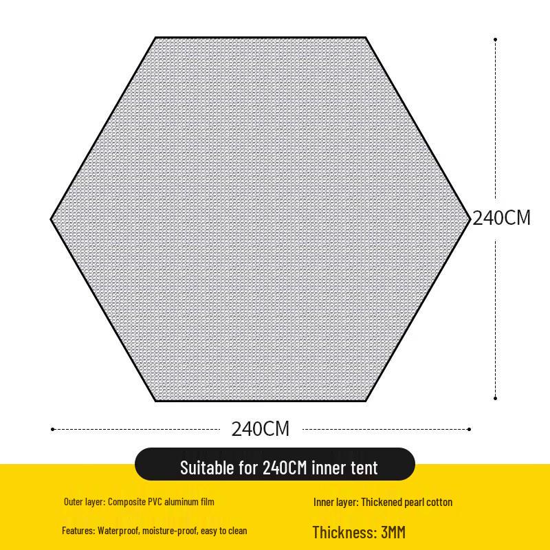 

Arctic Wolf Portable Hexagonal Outdoor Mat