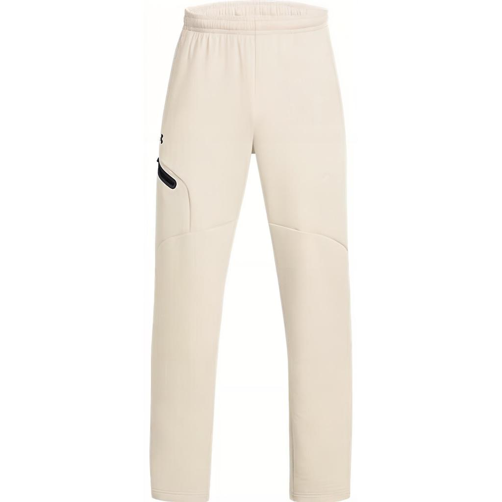 Under Armour Řada Unstoppable Freedom Rychleschnoucí Pohodlné Prodyšné Pletené sportovní kalhoty Pánské kalhoty Béžová 1387778-110