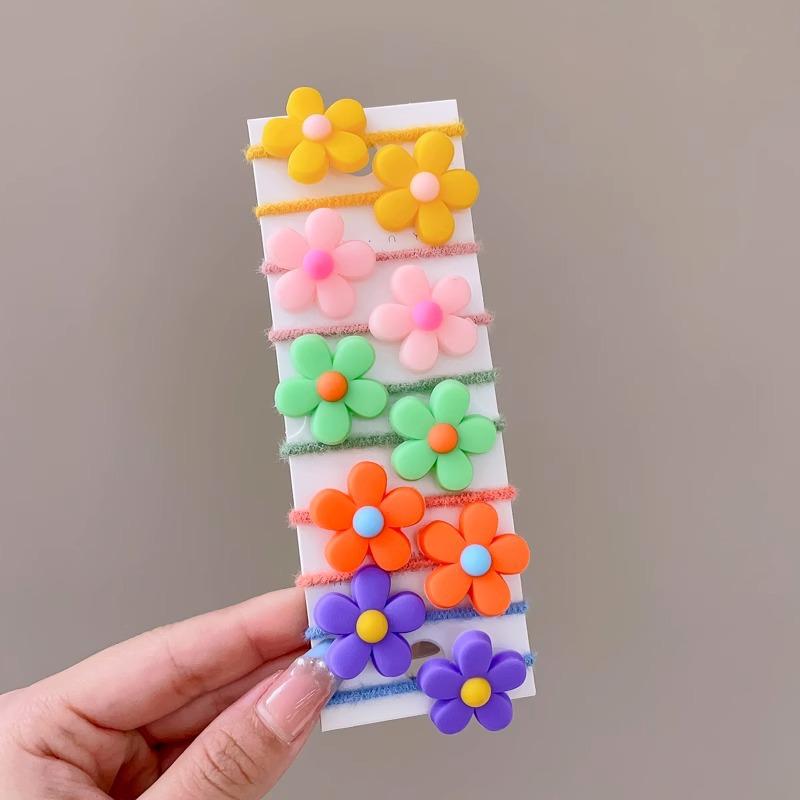 10-30PCS/Set, Cute Cartoon Animals, Hair Bands, Girls, Elastic Rubber Band, Headwear, Hair Accessories