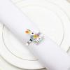 White Rabbit Napkin Buckle Alloy Napkin Rabbit Ring Table Decoration for Home Hotel Cafe Gold