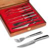 Sunnecko 8-Piece Steak Knife and Fork Set, 73-Layer Damascus Steel, Stylish Cutlery Set for Home Use, High-Quality Rust-Resistant Dinner Knives and Fo