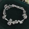 Jewelry Bracelet Red Corundum Zircon Inlaid Women's Retro Personalized Fashion Rose Mountain Camellia