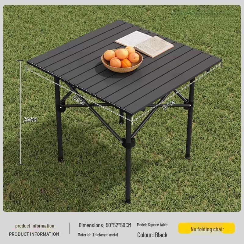 Portable Folding Outdoor Camping Table – Egg Roll Design for Picnic and Barbecue.