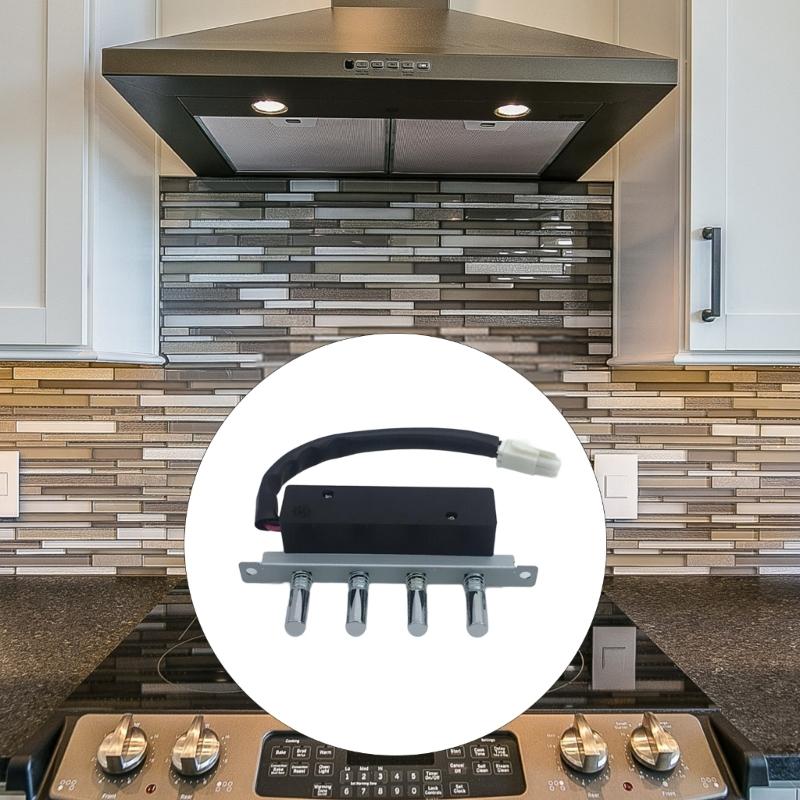 Range Hood Switch Button Kitchen Exhaust Fan Control Long Line Switch Hood Control Switch Replacement Switch for Kitchen