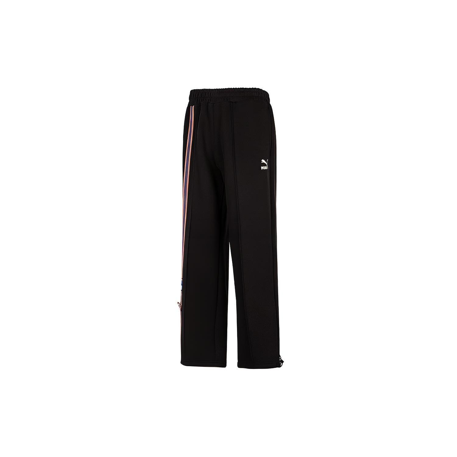 PUMA Team Badge Straight-leg Pants Black Men s 677376-01 S